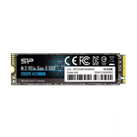 Ổ Cứng Ssd Silicon A60 512gb M2.pcie 3×4 (sp512gbp34a60m28)