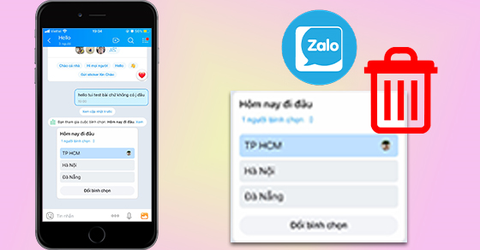 Cách xóa bình chọn trên Zalo qua điện thoại, máy tính? Xóa được không?