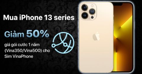 Giảm 50% giá gói cước Vinaphone khi mua kèm iPhone 13 series, lại có thêm một đặc quyền dành cho người chơi hệ 'Táo'