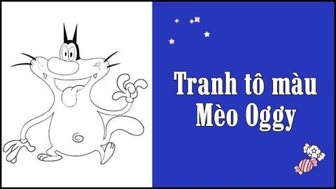 Tổng hợp 50+ tranh tô màu mèo Oggy và những người bạn cho bé tập tô