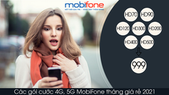  Các gói cước 4G, 5G Mobifone tháng, giá rẻ cho tất cả thuê bao 2021 