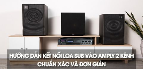 Hướng dẫn cách kết nối loa sub vào amply 2 kênh chuẩn xác và đơn giản tại nhà