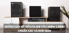  Hướng dẫn cách kết nối loa sub vào amply 2 kênh chuẩn xác và đơn giản tại nhà 