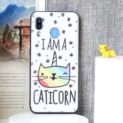  Ốp lưng Galaxy A30 dẻo Solid Printing MEEKER TKS102 Caticorn Trắng 