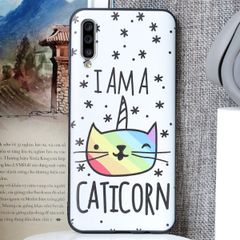  Ốp lưng Galaxy A50/ A50s Nhựa dẻo Solid Printing MEEKER TKS102 Caticorn Trắng 