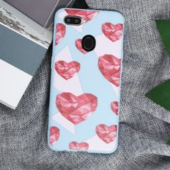  Ốp lưng Oppo A5s/A12 nhựa dẻo in hình Solid Printing MEEKER TSQ018 Trái tim 