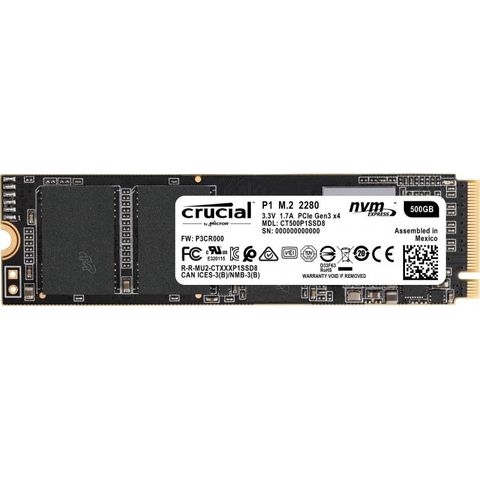 Ssd Crucial P1 500Gb (M.2 2280, Nvme)