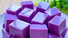  2 cách làm thạch pudding khoai môn thơm béo uống trà sữa ngon hết sẩy 