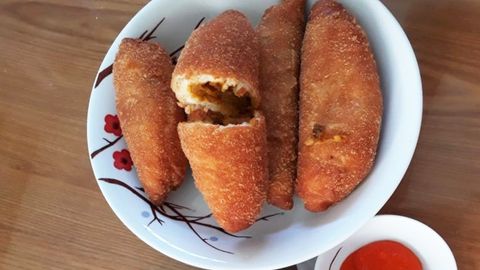Cách làm bánh mì nhân cà ri chiên xù thơm lừng giòn rụm ăn là ghiền