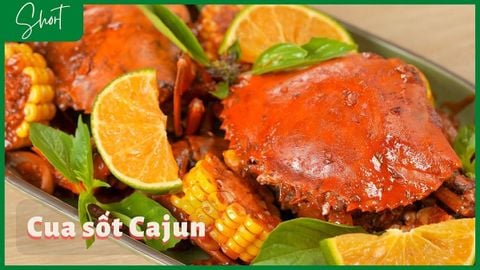 Cách làm cua sốt cajun thơm lừng, ngon như ngoài hàng, dễ làm tại nhà
