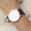 Dây da đồng hồ 22 mm đen L001-06-22