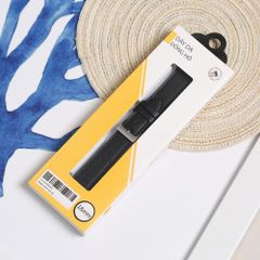  Dây da đồng hồ 18 mm đen L015-04-18 