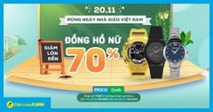  Sale 20/11: Đồng hồ Nữ giảm đến 70%, giá từ 200K - Quà tốt, triệu tri ân 