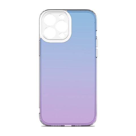 Ốp lưng iPhone 13 Pro Max Nhựa dẻo Gradient Luxury TPU PC COSANO Xanh Clear