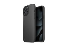  Ốp lưng iPhone 13 Pro Max Silicone UniQ Lino Hue Xám 