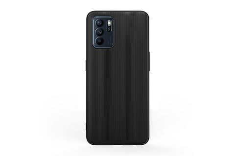 Ốp lưng Oppo Reno6 Z Nhựa dẻo Line Pattern TPU COSANO Đen