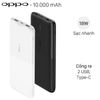Pin sạc dự phòng Polymer 10.000mAh Type C PD QC3.0 18W OPPO PBT02