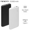 Pin sạc dự phòng Polymer 10.000mAh Type C PD QC3.0 VOOC 30W OPPO PBV02