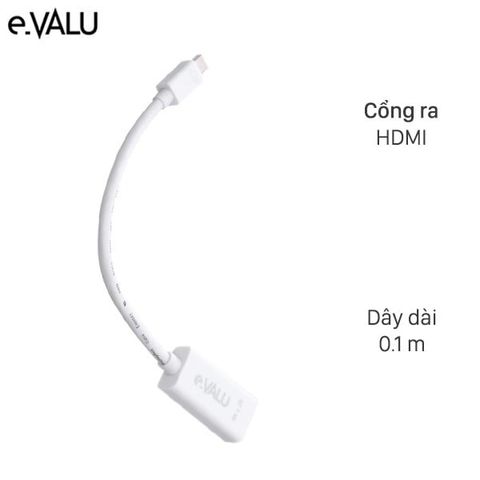 Cáp chuyển Mini DisplayPort - HDMI Female 10 cm e.VALU LT8611SX