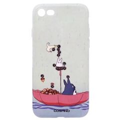  Ốp lưng iPhone 7 - iPhone 8 Nhựa dẻo in Water COSANO SR161123 Dù Xanh lá 