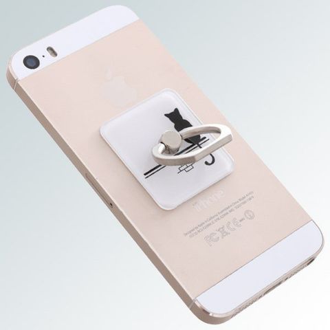 Móc dán điện thoại OSMIA RingCK037 Mèo Trắng