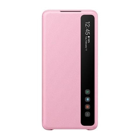 Bao da Galaxy S20 nắp gập Clear View Samsung Hồng