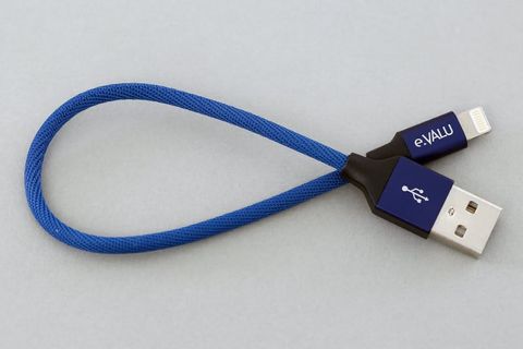 Cáp Lightning 20cm eValu LTL-02 Xanh Navi