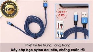 Hotsale phụ kiện tại Thế Giới Di Động, cáp điện thoại giảm đến 49% quá hấp dẫn, cơ hội săn hàng sale chính là lúc này