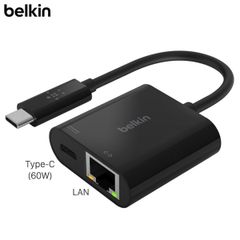  Adapter chuyển đổi Type C - Gigabit Ethernet Belkin INC001 Đen 