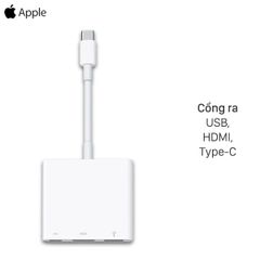  Adapter chuyển đổi Type C sang HDMI/Type C/USB Apple MUF82 Trắng 