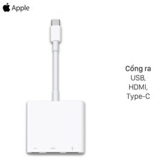  Adapter chuyển đổi Type C sang HDMI/Type C/USB Apple MUF82 Trắng 