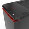 Phanteks Eclipse P400 Black/red Tempered Glass