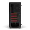 Phanteks Eclipse P400 Black/red Tempered Glass