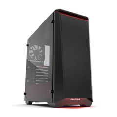  Phanteks Eclipse P400s Silent Edition Black/red Tempered Glass Case 