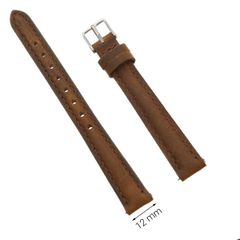  Dây da đồng hồ size 12 mm nâu G027 