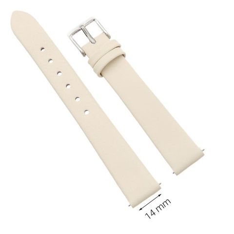 Dây da đồng hồ 14 mm vàng hồng G067