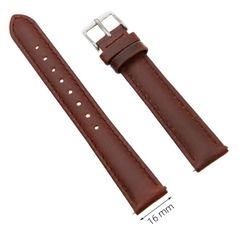  Dây da đồng hồ 16 mm vàng hồng G068 
