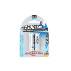  Pin sạc Ansman AA2500mAh 1.2v maxE Vỉ 2 viên 