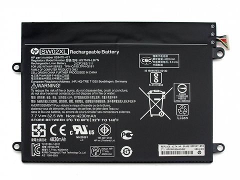 Pin Tablet HP x2 210