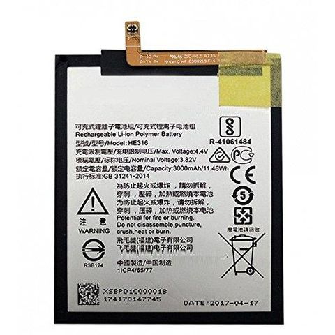 Pin Nokia 6 2017, He316/ He317/ He335 3000mah