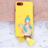 Ốp lưng iPhone 7 - iPhone 8 Nhựa cứng Simple Tassel in hình OSMIA CK170507 Cô gái nón xanh