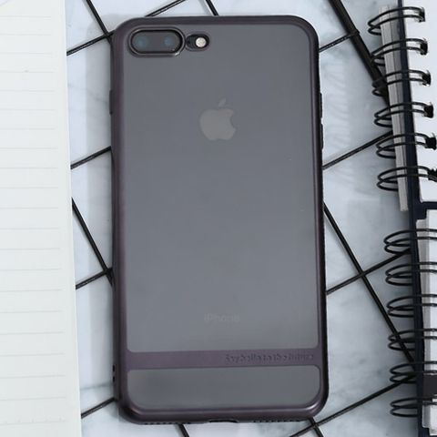 Ốp lưng iPhone 7 Plus - 8 Plus Nhựa dẻo Electroplating future COSANO đen