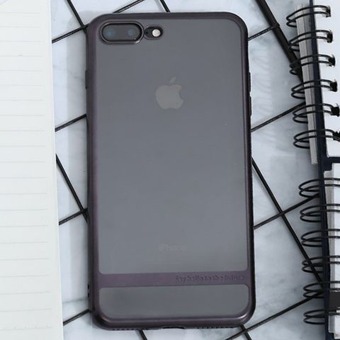 Ốp lưng iPhone 7 Plus - 8 Plus Nhựa dẻo Electroplating future COSANO đen