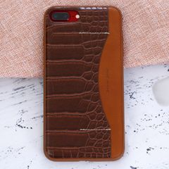  Ốp lưng iPhone 7 Plus/ 8 Plus Nhựa dẻo PU Conn JM Nâu 