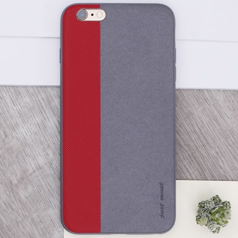Ốp lưng iPhone 6 Plus - 6s Plus Nhựa dẻo Trace PU Đỏ
