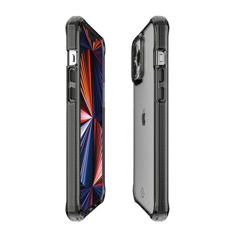 Ốp lưng iPhone 13 Pro Max Nhựa dẻo ITSKINS SUPREME CLEAR Xám Trong