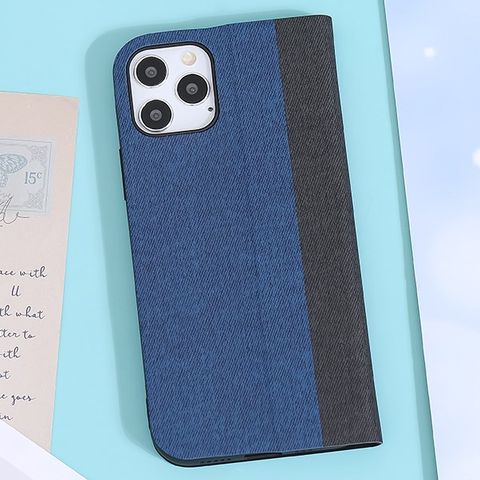 Ốp lưng iPhone 12/ 12 Pro Nhựa cứng viền dẻo Flip TKS-F-05 MEEKER Đen Xanh