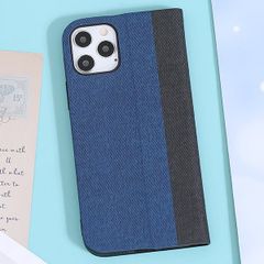  Ốp lưng iPhone 12/ 12 Pro Nhựa cứng viền dẻo Flip TKS-F-05 MEEKER Đen Xanh 