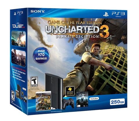 Sony Playstation 3 - Uncharted 3 Bundle 250Gb