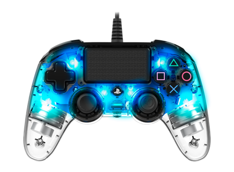 Sony Ps4 Nacon Wired Illuminated Compact Controller - Blue